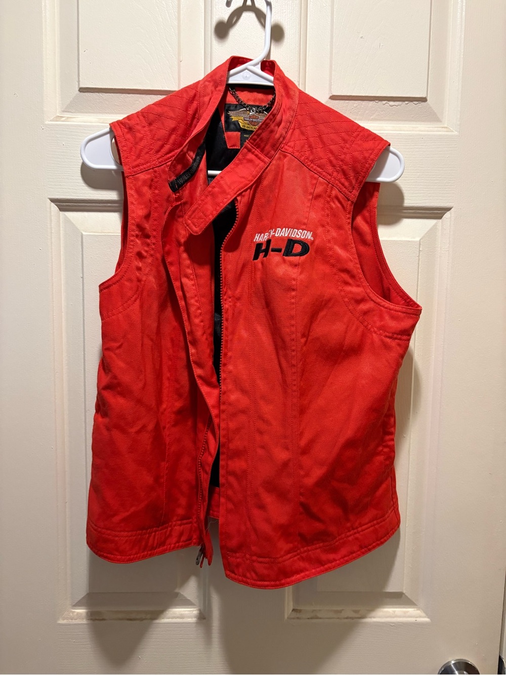 Harley-Davidson Kids Bright Red Quilted Collar Vest